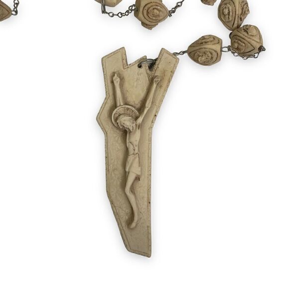 Extra Large Resin Wall Decor Hanging Rosary Catholic Religious Crucifix - Picture 3 of 8